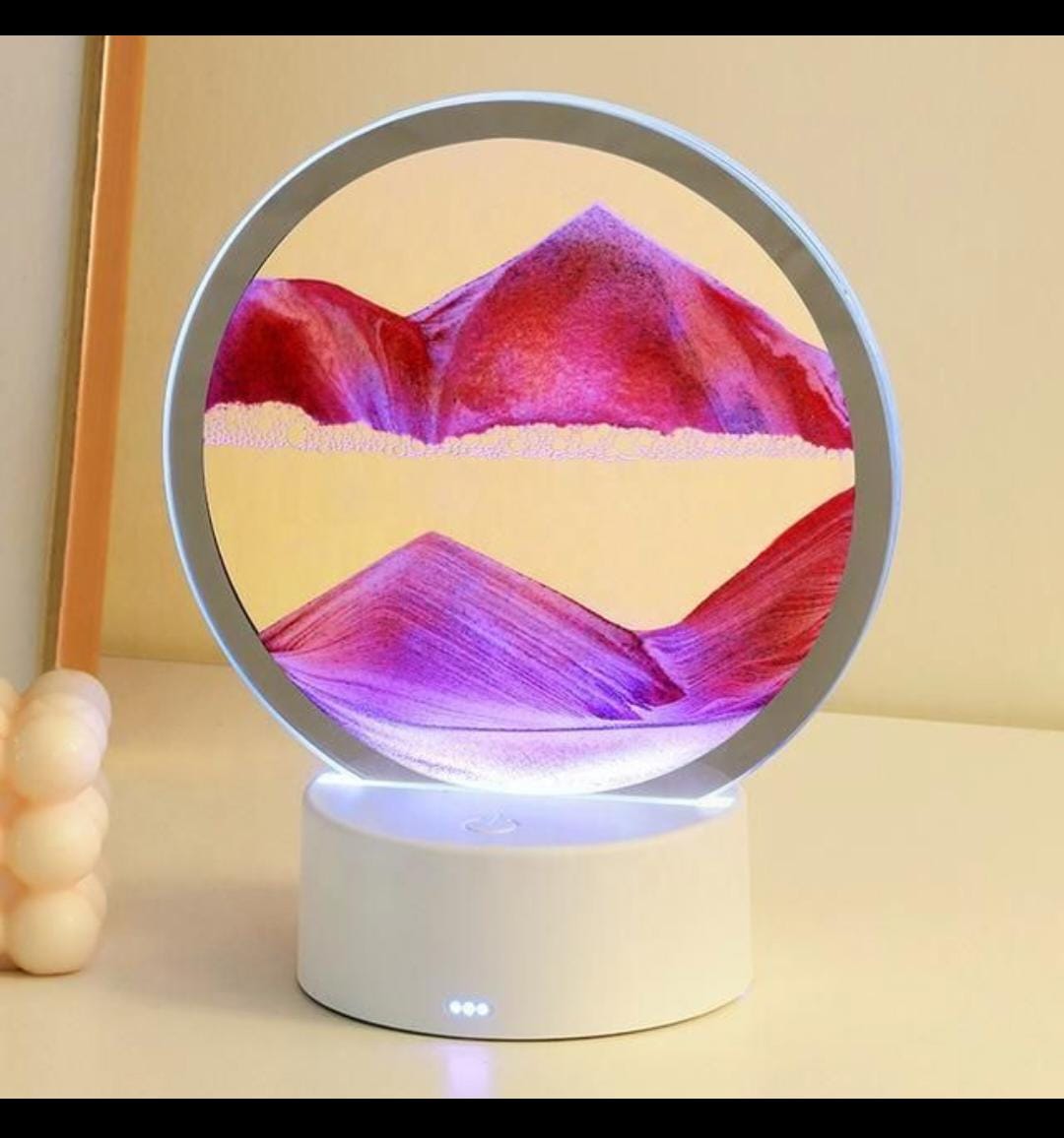 Magic Sand Glow Lamp ✨ | 3D Moving Sand Art LED Lamp with 1H, 2H & 3H Timer